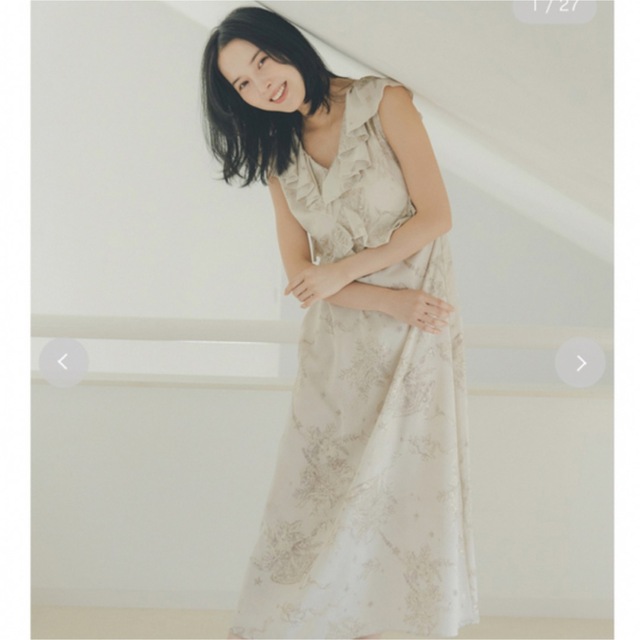 SNIDEL HOME - SNIDEL HOME オーナメントジュイサテンワンピース SNIDEL HOME - SNIDEL HOME オーナメントジュイサテンワンピース
