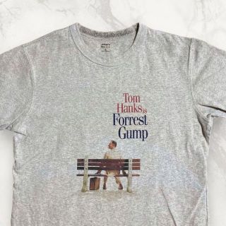 HBF  古着 グレー トムハンクス　フォレストガンプ　映画　ムービー Tシャツ(Tシャツ/カットソー(半袖/袖なし))