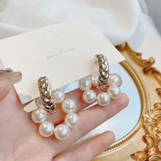 パールピアス♡ ゴールド(ピアス)