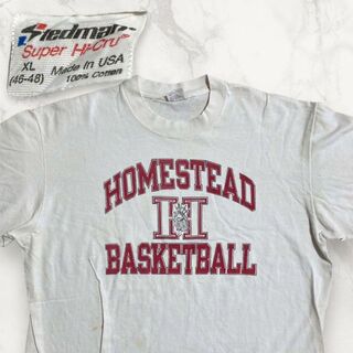 HAY Stedman 80s  ビンテージ　袖　襟　シングルステッチ　Tシャツ(Tシャツ/カットソー(半袖/袖なし))