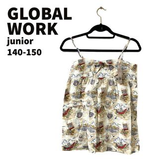 グローバルワーク(GLOBAL WORK)の新品未使用 グローバルワーク ジュニア チュニック キャミソール L(Tシャツ/カットソー)