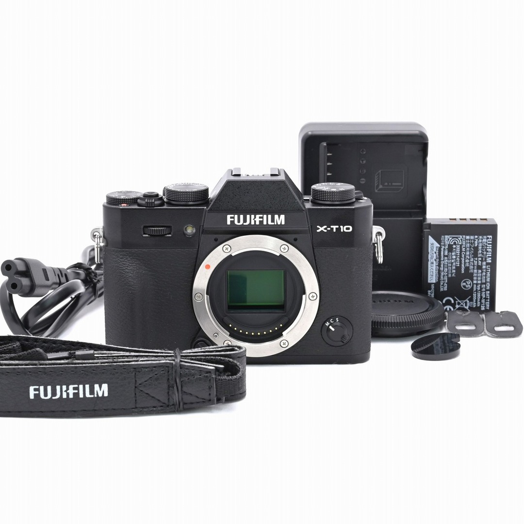 富士フイルム(フジフイルム)のFUJIFILM X-T10 ボディ ブラック スマホ/家電/カメラのカメラ(ミラーレス一眼)の商品写真