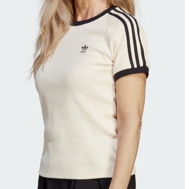 adidasワッフル スリーストライプス スリム半袖Tシャツ | フリマアプリ ラクマ