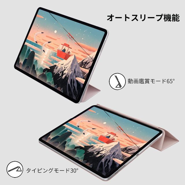 【色: チェリーピンク】KenKe 新型 iPad Pro 11 ケース 第4/