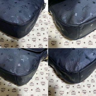 極美品✨】MCM ビジネスバッグ ヴィセトス柄 ロゴ刻印 pvc ブラック