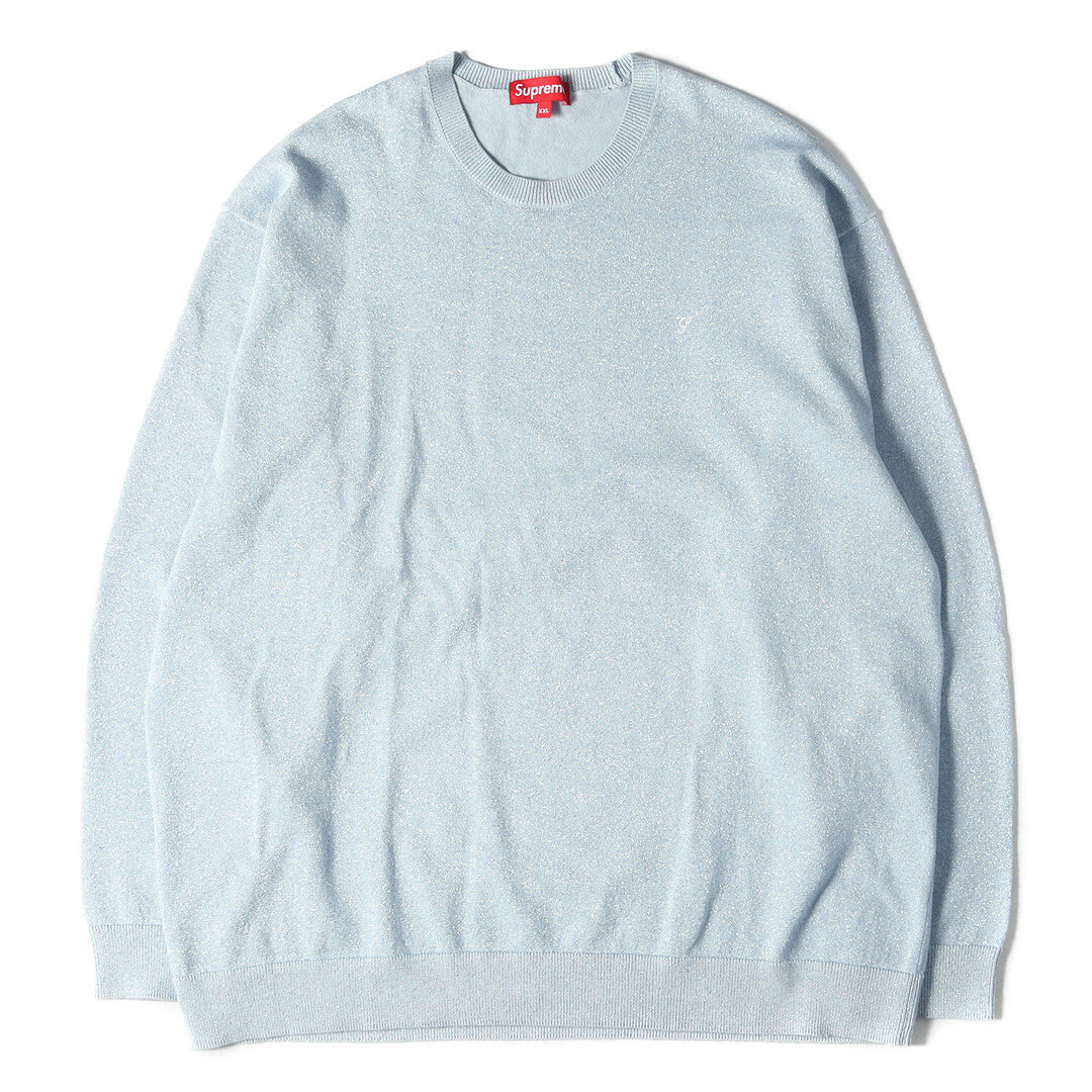 ニット/セーターSupreme シュプリーム ニット メタリック ラメトップ Metallic LS Top 23SS ライトスレート XXL トップス カットソー ブランド カジュアル ストリート【メンズ】【K3719】