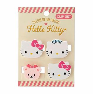 ハローキティ(ハローキティ)のキティ😹ミニクリップセット(キャラクターグッズ)
