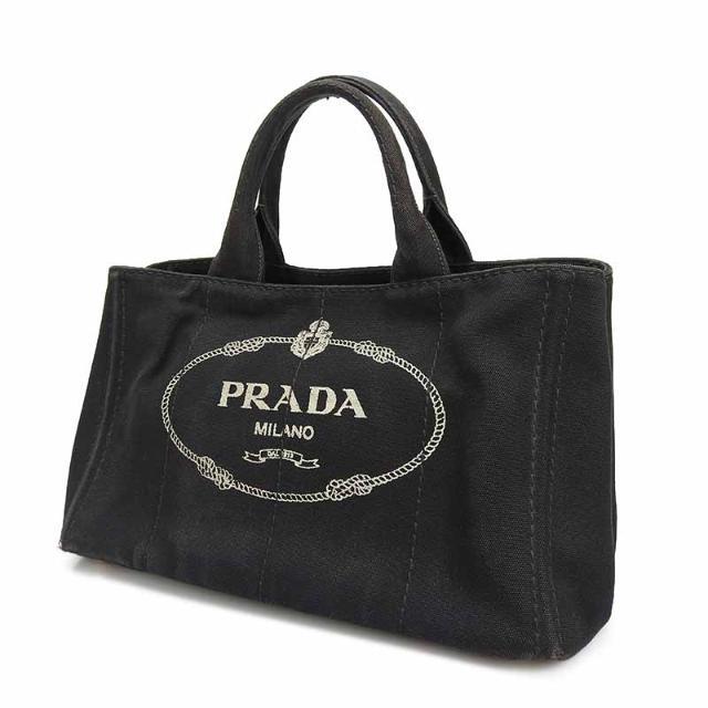 プラダ カナパ ハンドバッグ PRADA BN2642 キャンバス ブラック 黒