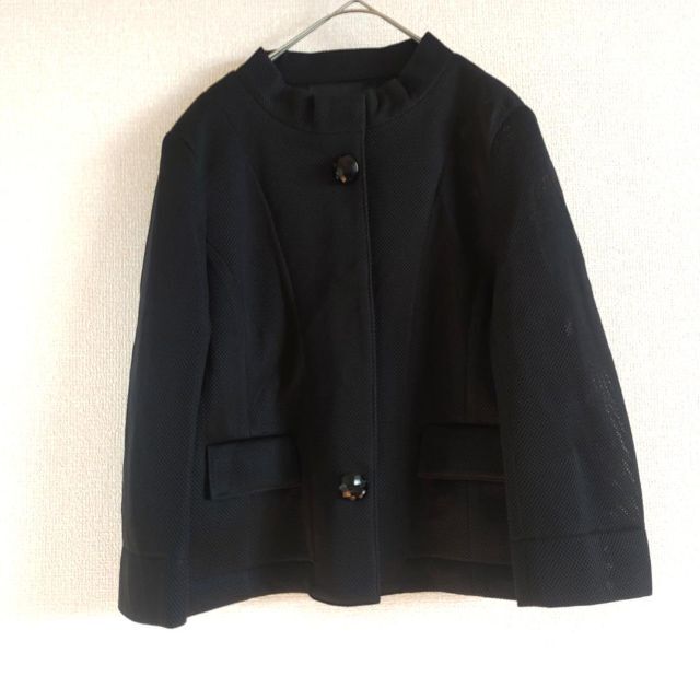 【処分価格】granpremier スタンドカラージャケット メッシュ レディースのジャケット/アウター(ノーカラージャケット)の商品写真