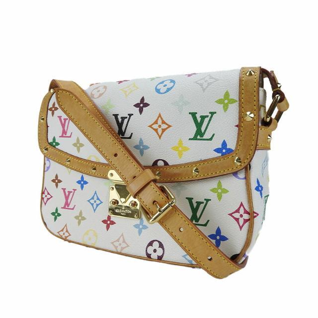 LOUIS VUITTON Louis Vuitton Sologne Shoulder Bag M92661 Monogram Multicolor  White VI0014 Ladies