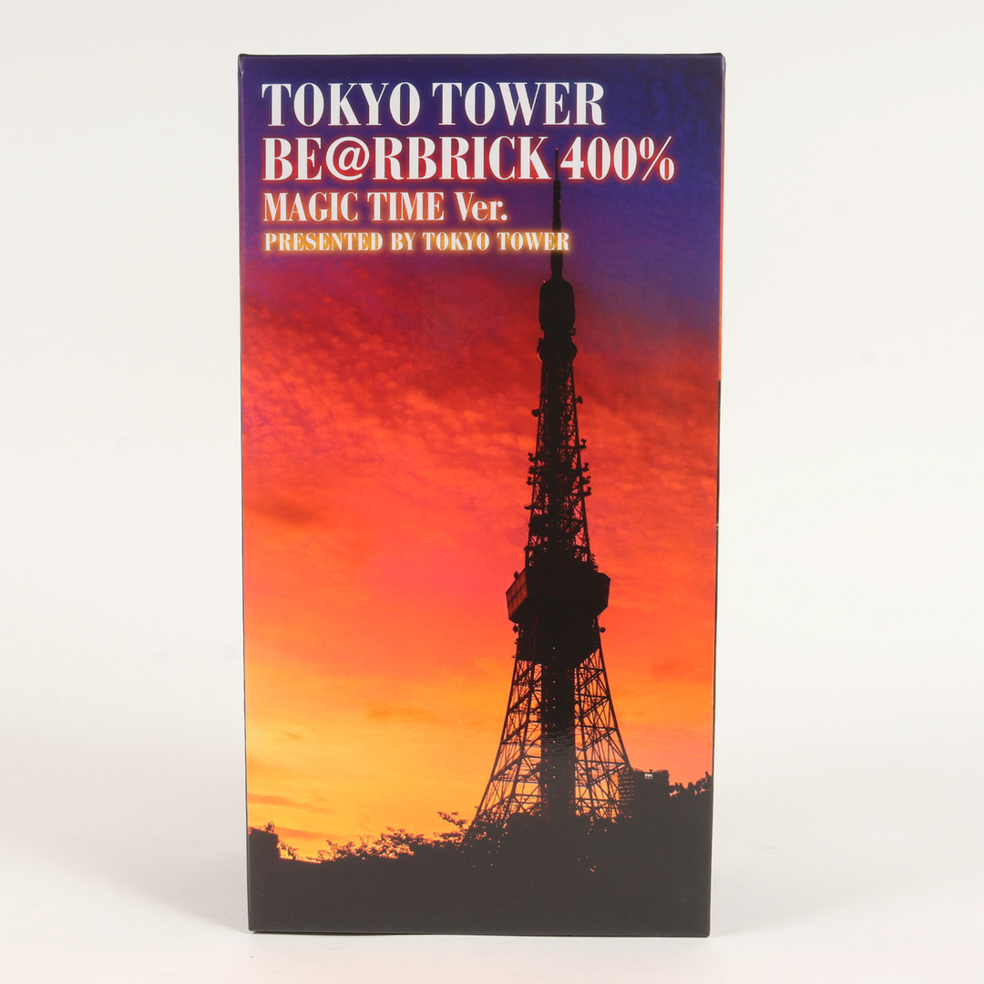 MEDICOM TOY メディコムトイ 2015年モデル BE@RBRICK 400% TOKYO TOWER MAGIC TIME Ver. 東京タワー マジックタイム ブルー オレンジ系 400% 箱付き 【メンズ】