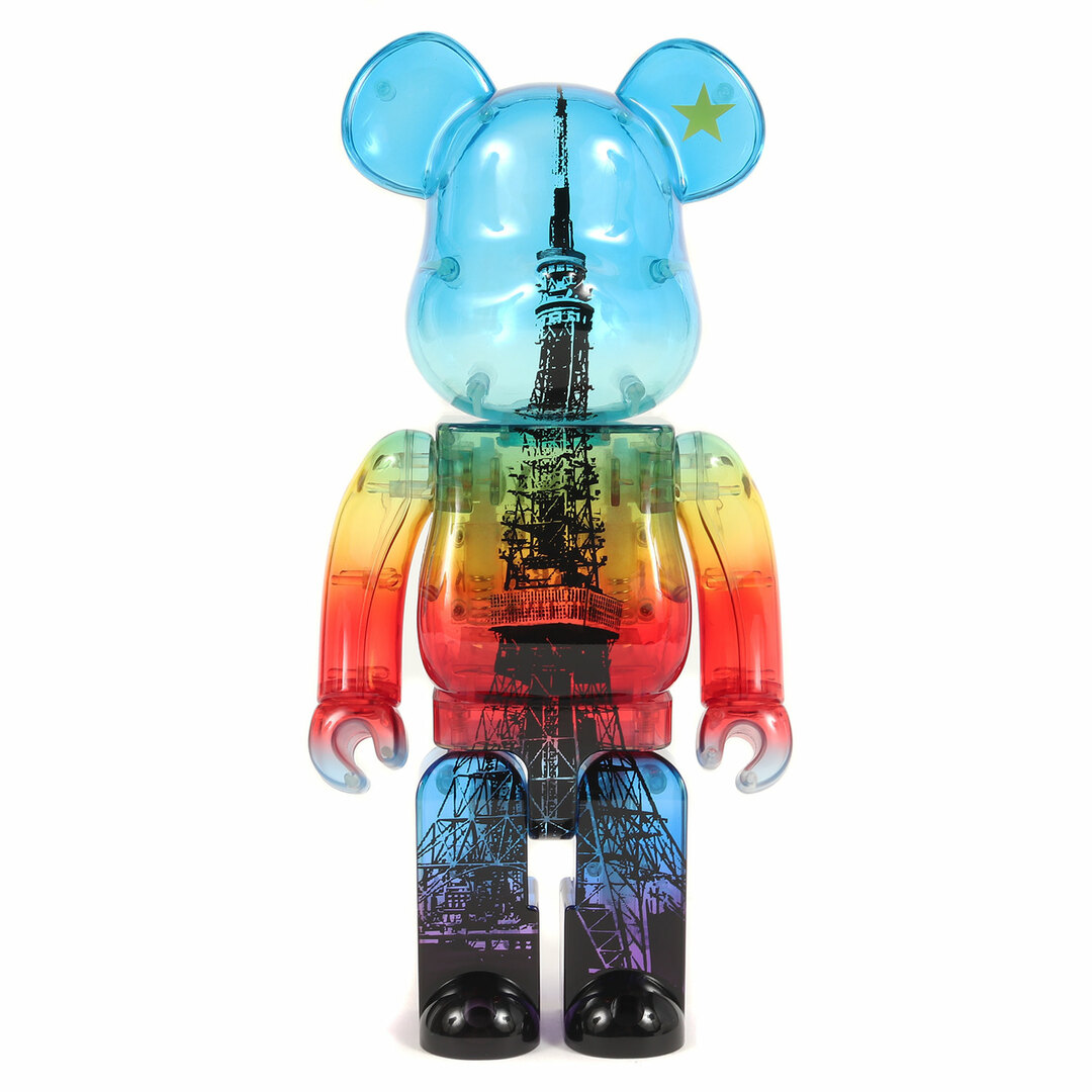 その他MEDICOM TOY メディコムトイ 2015年モデル BE@RBRICK 400% TOKYO TOWER MAGIC TIME Ver. ブルー オレンジ系 400% 箱付き【メンズ】