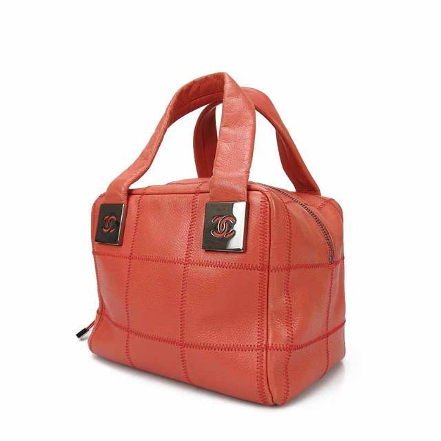 CHANEL 中古シャネル ミニボストンバッグ チョコバー ソフト