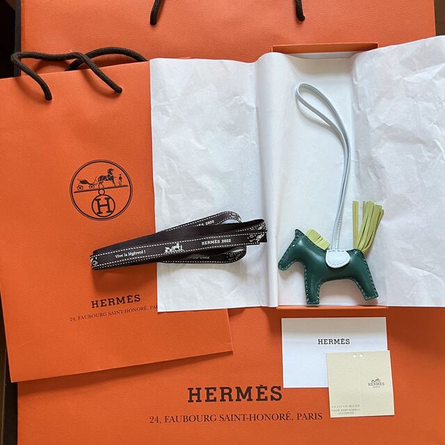 Hermes エルメス　ロデオチャーム　PM グリーン | フリマアプリ ラクマ
