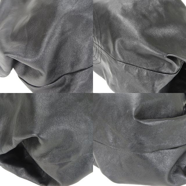 ロエベ ハンドバッグ ナッパアイレ アナグラム ブラック レザー 革 シルバー金具 シック レディース 女性 LOEWE hand bag leather black