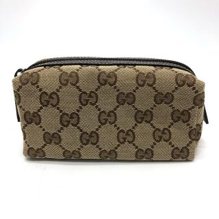 グッチ(Gucci)のグッチ GUCCI 29596  GG コスメポーチ 化粧ポーチ GGキャンバス ブラウン(ポーチ)