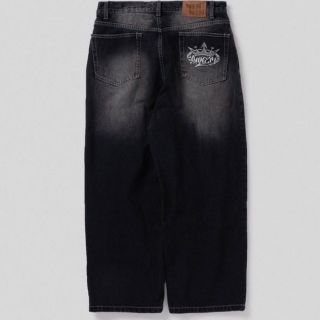 9090 King Logo Vintage Like Denim Black(デニム/ジーンズ)