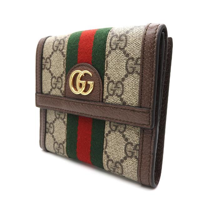 Gucci - 【中古】 グッチ Wホック財布 コンパクトウォレット