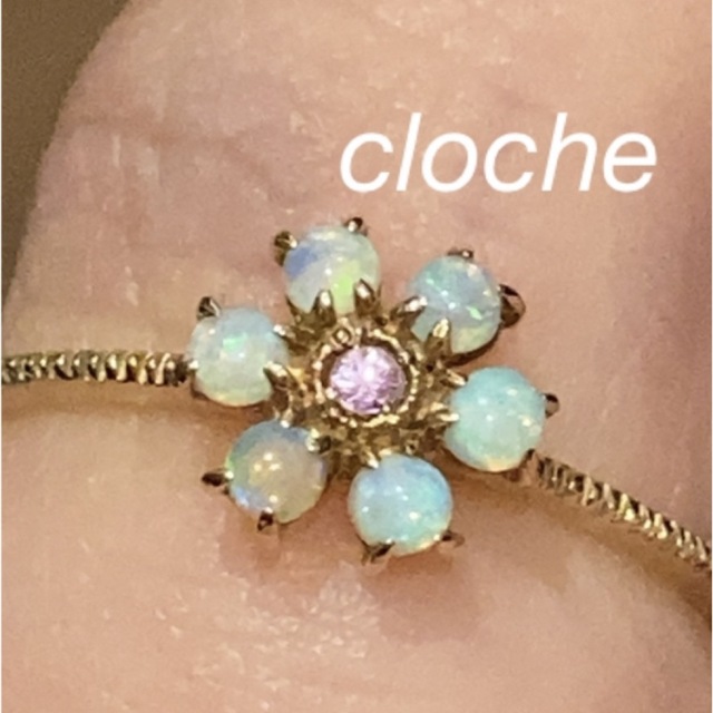 アクセサリーCloche オパールサファイアリング