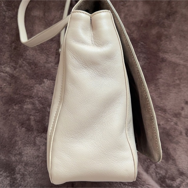 Furla - 【美品】FURLA フルラ ショルダーバッグ ステッチ ベージュ