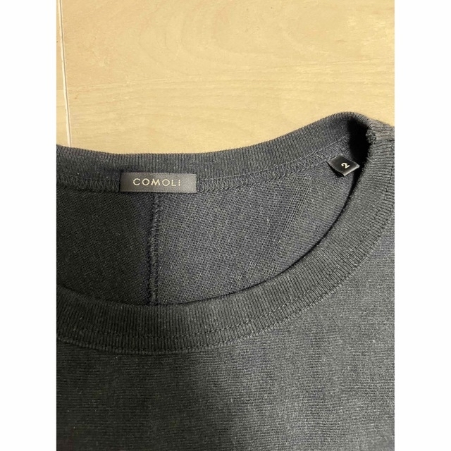 COMOLI - 【希少・即完】COMOLI 23ss フットボールt BLACK サイズ2の