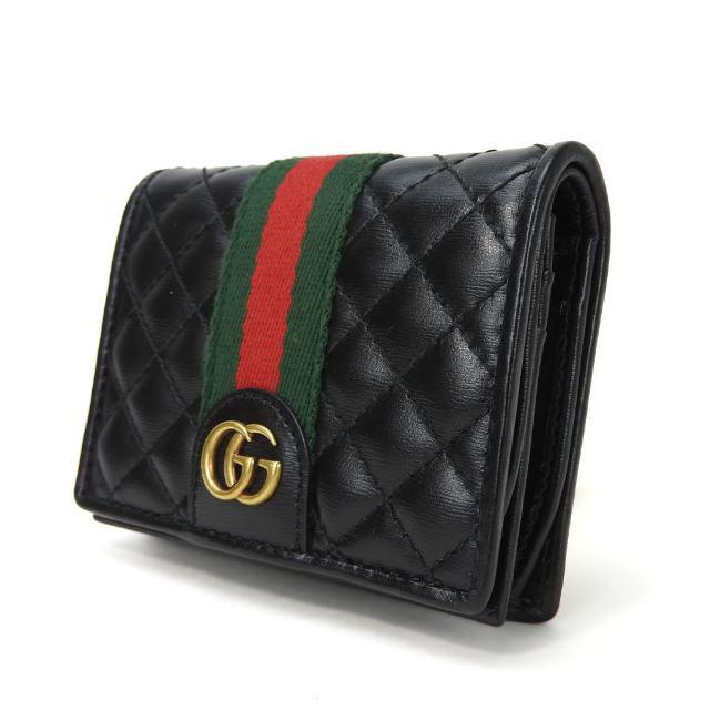 Gucci - 【中古】 グッチ コンパクト財布 二つ折り ミニウォレット