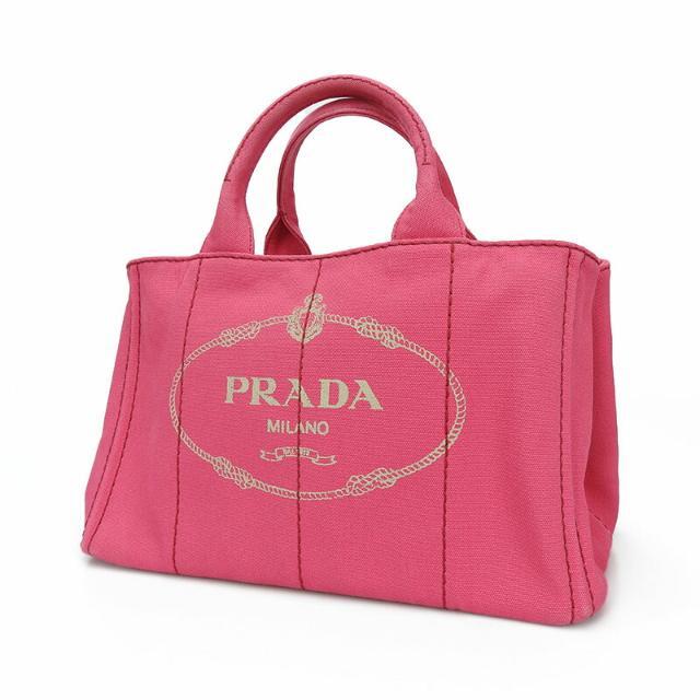 PRADA プラダ 1BG642 カナパ 2WAYハンドバッグ キャンバス PEONIA