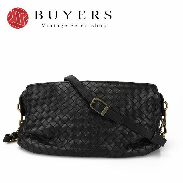 BOTTEGA VENETA ボッテガヴェネタ イントレチャート 192661 ショルダーバッグ ブラック 黒 BLACK メンズ レディース ユニセックス BAG Shoulder bag leather