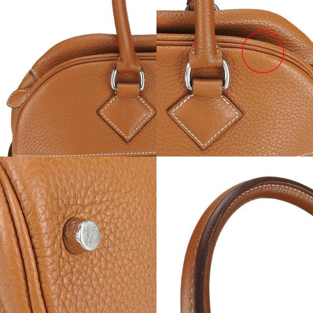 エルメス ハンドバッグ トリヨンクレマンス アトラス35 ゴールド シルバー金具 □M刻印 レザー レディース 女性 HERMES Hand Bag Leather