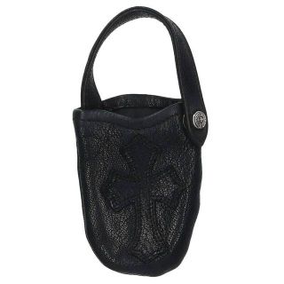 クロムハーツ(Chrome Hearts)のクロムハーツ  PHONE POUCH V1 クロスパッチレザー携帯ケース メンズ XL(その他)