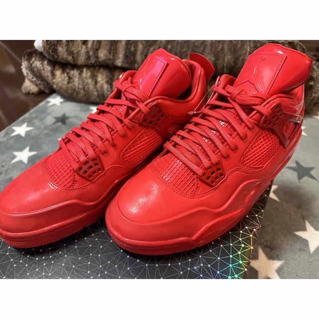 新品 ナイキ エアジョーダン11 LAB4 ユニバーシティーレッド - www