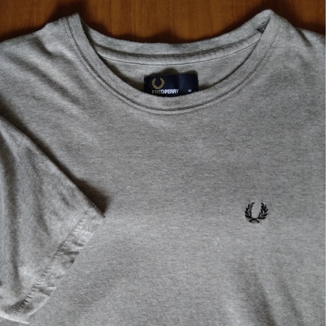 FRED PERRY(フレッドペリー)のフレッドペリー クルーネック Tシャツ ヘザーグレー メンズのトップス(Tシャツ/カットソー(半袖/袖なし))の商品写真