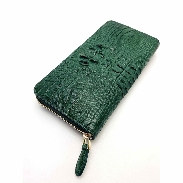 D883 新品 クロコダイル 長財布 クロコダイル 長財布 ワニ革 背ワニ