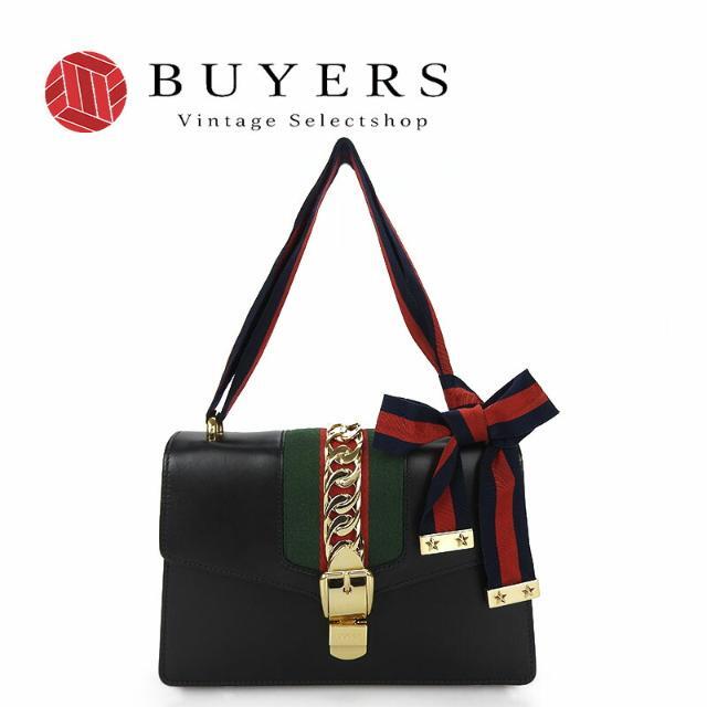 Gucci - 【中古】グッチ シルヴィ スモール ショルダーバッグ ウェブ