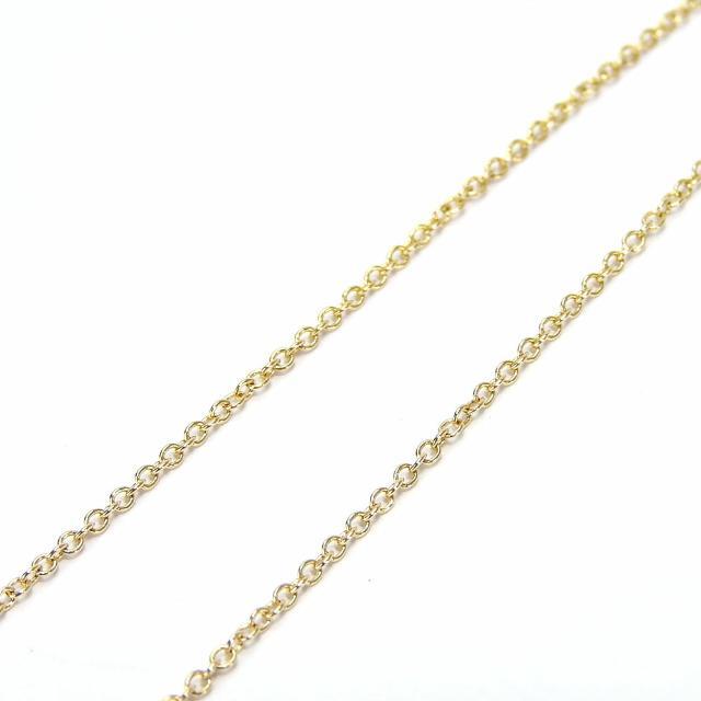 美品 ティファニー ミニ ネックレス ペンダント Tスマイル 750 K18YG イエローゴールド 約2.2g ダイヤモンド ジュエリー アクセサリー 小物 レディース 女性 TIFFANY＆Co. jewelry accessories necklace pendant gold