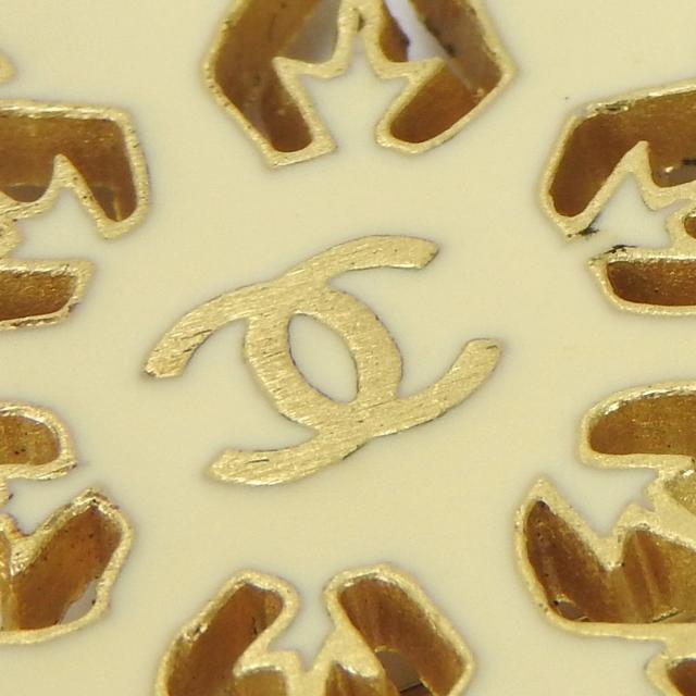 シャネル ブローチ スノーフレーク 雪の結晶 ココマーク ホワイト ゴールド メッキ アクセサリー 小物 レディース 女性 01A CHANEL accessories brooch gold gp