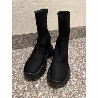 TOKYO BLACK DOUBLE SNEAKER SHORT BOOTS(ブーツ)