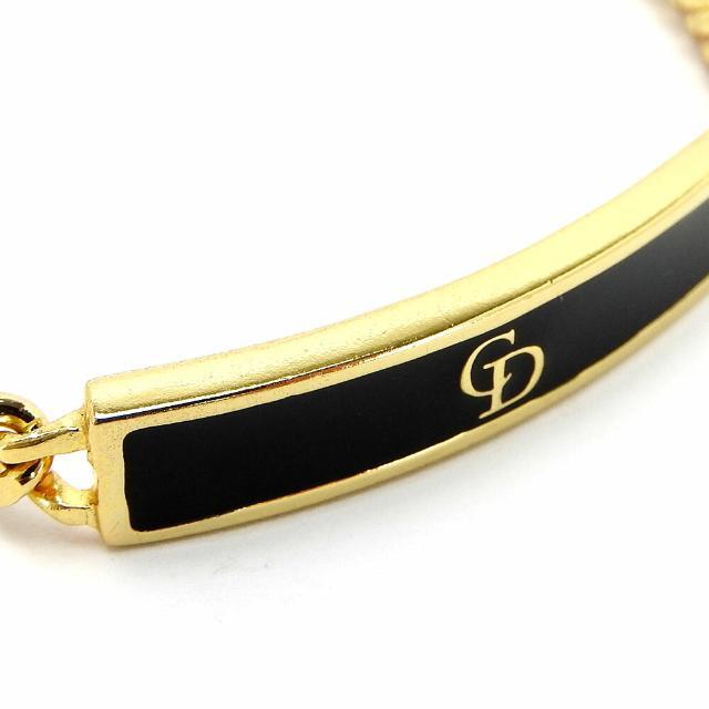 クリスチャンディオール ブレスレット CDロゴ プレート ゴールド GP メッキ アクセサリー ジュエリー 小物 かわいい オシャレ レディース 女性 Christian Dior bracelet accessories