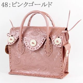 【美品⭐︎希少】グレースコンチネンタル　カービングバッグ　シャンパンゴールド M