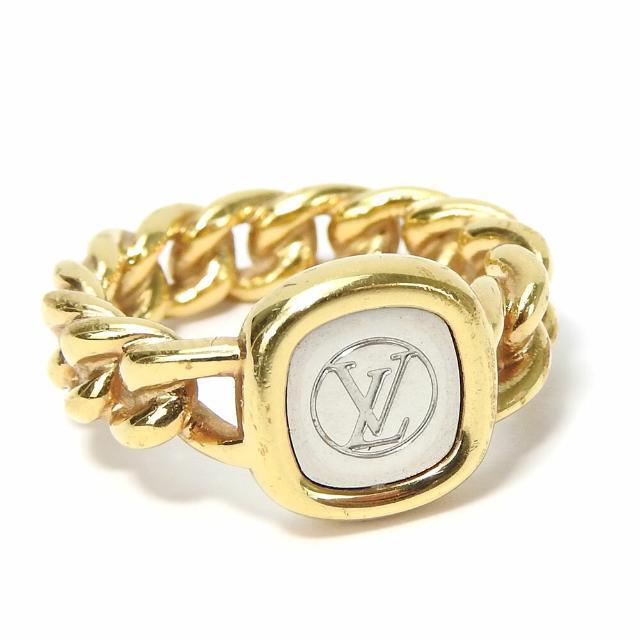 Buy [Used] LOUIS VUITTON ID Chain Ring Gold Silver GP Size S M61094 from  Japan - Buy authentic Plus exclusive items from Japan