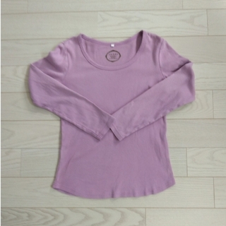 ニッセン(ニッセン)の綿100% 長袖Ｔシャツ　紫色　レディースLサイズ(シャツ/ブラウス(長袖/七分))