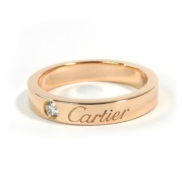 CARTIER カルティエ C2 ブークルセ リング 指輪 ダイヤモンド #59 18.5号 K18PG ピンクゴールド/290595【BJ】