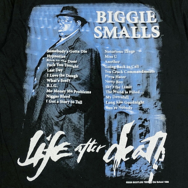 ノトーリアス B.I.G. Tシャツ 半袖  The Notorious B.I.G. ライフ・アフター・デス "Life After Death"  ビギー ビッグ ビーアイジー ラップTシャツ  サイズ：メンズ XL 相当  ビッグサイズ  ブラック  あす楽対応 【新品】