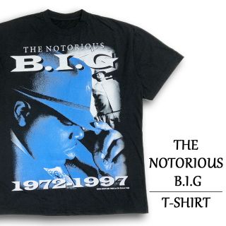 ノトーリアス B.I.G. Tシャツ 半袖  The Notorious B.I.G. ライフ・アフター・デス "Life After Death"  ビギー ビッグ ビーアイジー ラップTシャツ  サイズ：メンズ XL 相当  ビッグサイズ  ブラック  あす楽対応 【新品】(Tシャツ/カットソー(半袖/袖なし))