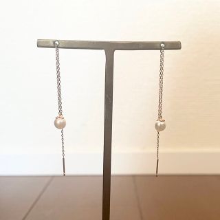 ミキモト(MIKIMOTO)のアコヤパール チェーン ピアス(ピアス)