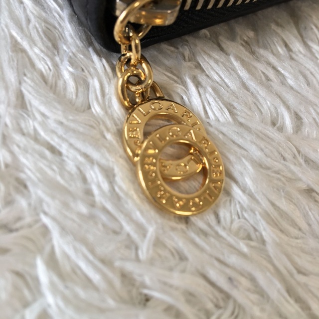 BVLGARI - BVLGARI ブルガリ 財布 ドッピオトンド リング ブラック