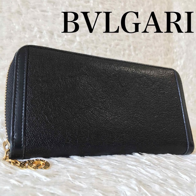 BVLGARI ブルガリ 財布 ドッピオトンド リング ブラック ゴールド | フリマアプリ ラクマ