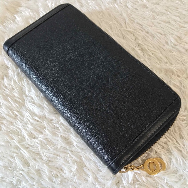 BVLGARI ブルガリ 財布 ドッピオトンド リング ブラック ゴールド