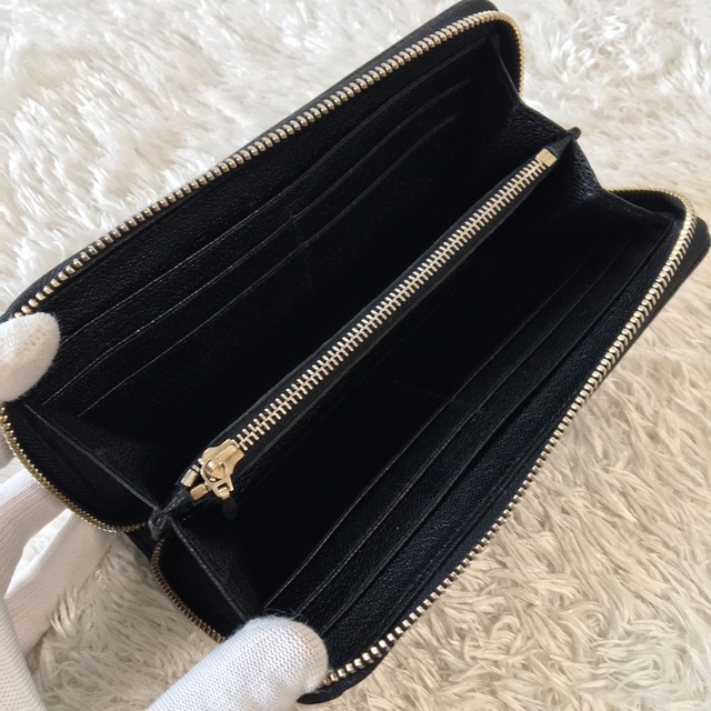 BVLGARI ブルガリ 財布 ドッピオトンド リング ブラック ゴールド
