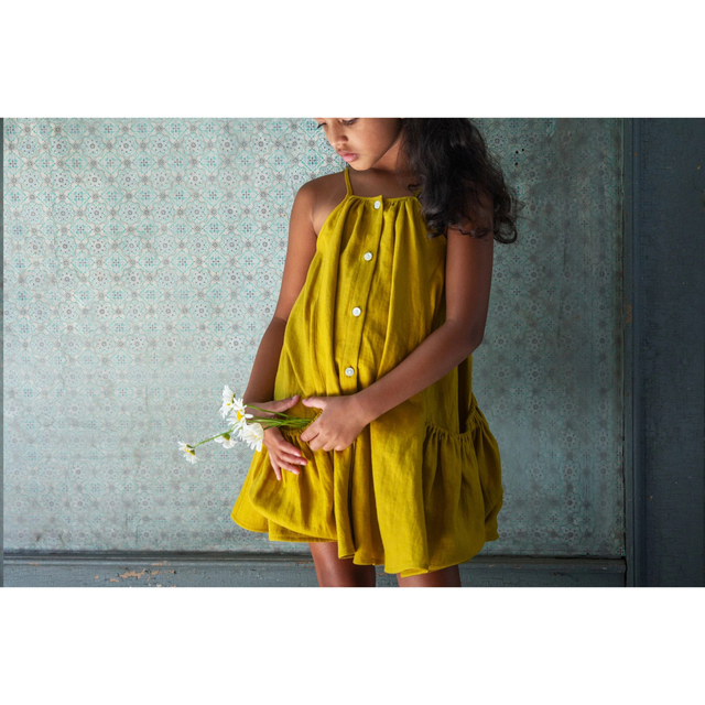 SOOR PLOOM(ソーアプルーム)のSoor Ploom Prim Dress chamomile 6Y キッズ/ベビー/マタニティのキッズ服女の子用(90cm~)(ワンピース)の商品写真